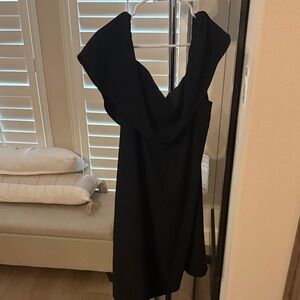 Classic Black Women's Dress - off the shoulder